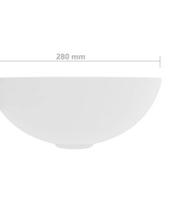Bathroom Sink Ceramic Matt White Round -Room Bathroom Sink Ceramic Matt White Round 492677 5