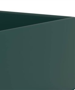 Bathroom Sink With Overflow Ceramic Dark Green -Room Bathroom Sink with Overflow Ceramic Dark Green 448543 5