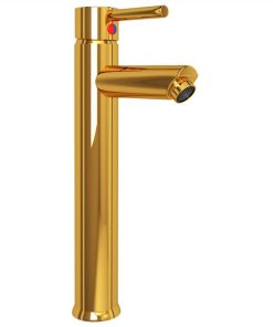 Bathroom Sink With Tap And Push Drain Brown Tempered Glass -Room Bathroom Sink with Tap and Push Drain Brown Tempered Glass 507506 2