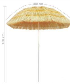 Beach Umbrella Natural 180 Cm Hawaii Style 6 Beach Umbrella Natural 180 Cm Hawaii Style -Room Beach Umbrella Natural 180 cm Hawaii Style 457309 4