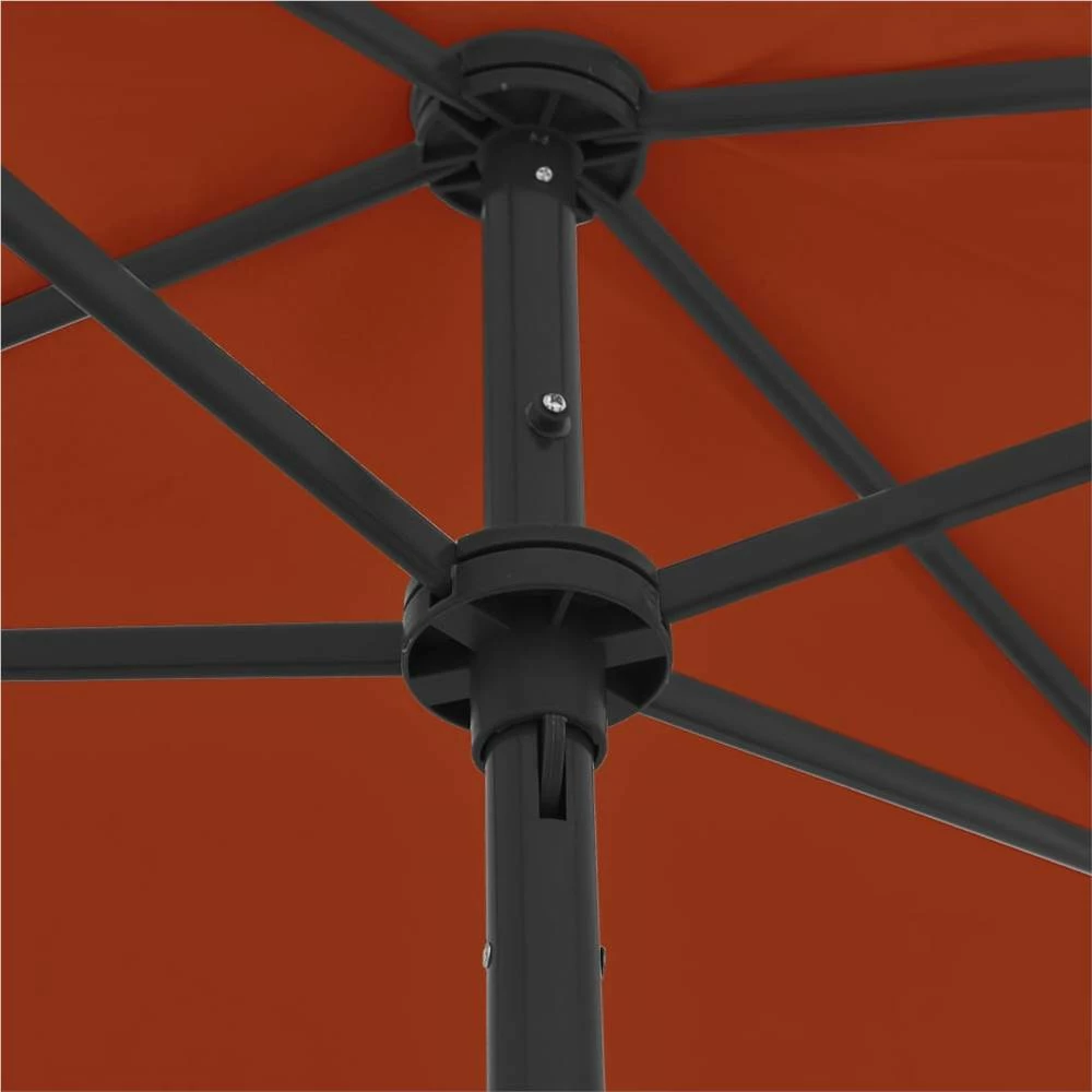 Beach Umbrella Terracotta 180x120 Cm - Image 2