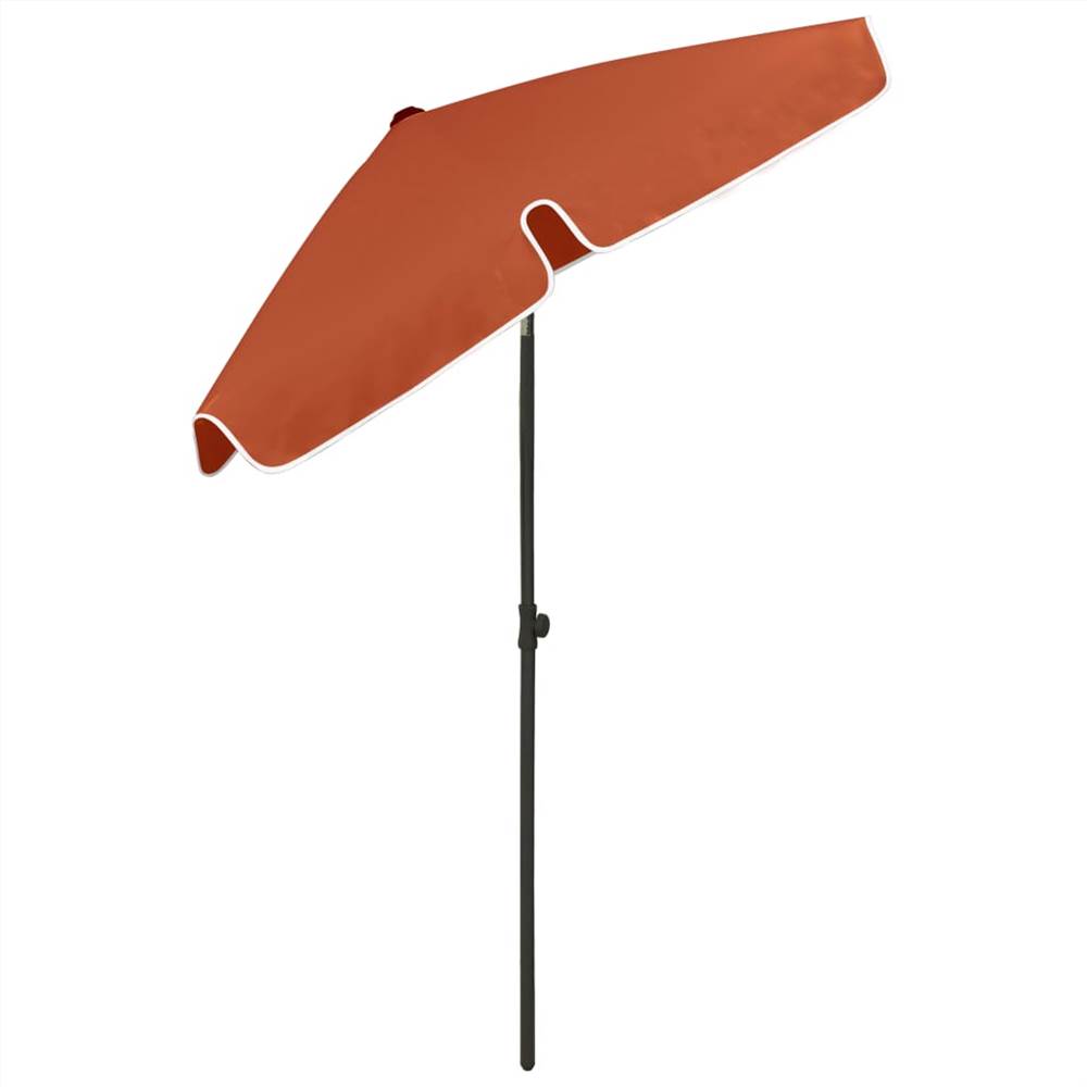Beach Umbrella Terracotta 180x120 cm Beach Umbrella Terracotta 180x120 Cm -Room Beach Umbrella Terracotta 180x120 cm 465680 5