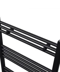 Black Bathroom Central Heating Towel Rail Radiator 500x1160mm -Room Black Bathroom Central Heating Towel Rail Radiator 500x1160mm 427689 2