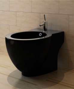 Black Ceramic Toilet & Bidet Set 4 Black Ceramic Toilet & Bidet Set -Room Black Ceramic Toilet Bidet Set 492365 2