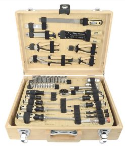 Brüder Mannesmann 108 Piece Tool Set Bamboo Case