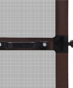 Brown Hinged Insect Screen For Doors 100 X 215 Cm -Room Brown Hinged Insect Screen for Doors 100 x 215 cm 440003 4