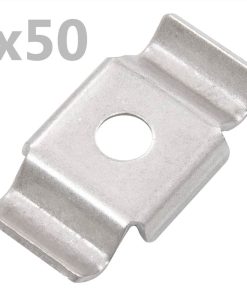 Butterfly Fence Clips 50 Pcs Stainless Steel