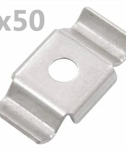 Butterfly Fence Clips 50 Pcs Stainless Steel