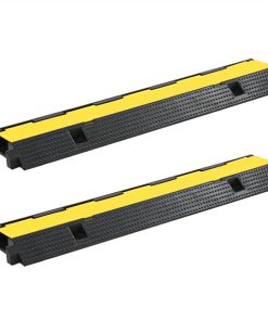 Cable Protector Ramps 2 Pcs 1 Channel Rubber 100 Cm
