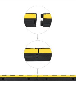 Cable Protector Ramps 2 Pcs 1 Channel Rubber 100 Cm 5 Cable Protector Ramps 2 Pcs 1 Channel Rubber 100 Cm -Room Cable Protector Ramps 2 pcs 1 Channel Rubber 100 cm 449887 3