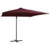 Cantilever Umbrella With LED Lights Bordeaux Red 250x250 Cm 1 Cantilever Umbrella With LED Lights Bordeaux Red 250x250 Cm -Room Cantilever Umbrella with LED lights Bordeaux Red 250x250 cm 465205 0