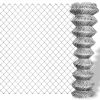 Chain Link Fence Galvanised Steel 25x1 M Silver 1 Chain Link Fence Galvanised Steel 25x1 M Silver -Room Chain Link Fence Galvanised Steel 25x1 m Silver 515989 0