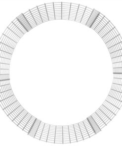 Circular Gabion Raised Bed Galvanised Steel Ø100x100 Cm -Room Circular Gabion Raised Bed Galvanised Steel 100x100 cm 516355 3