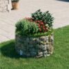 Circular Gabion Raised Bed Galvanised Steel Ø100x50 Cm