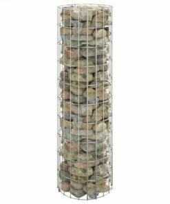 Circular Gabion Raised Bed Galvanised Steel Ø30x100 Cm