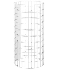 Circular Gabion Raised Bed Galvanised Steel Ø50x100 Cm 4 Circular Gabion Raised Bed Galvanised Steel Ø50x100 Cm -Room Circular Gabion Raised Bed Galvanised Steel 50x100 cm 516377 2