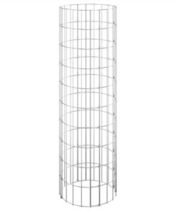 Circular Gabion Raised Beds 3 Pcs Galvanised Steel Ø30x100 Cm -Room Circular Gabion Raised Beds 3 pcs Galvanised Steel 30x100 cm 510798 2