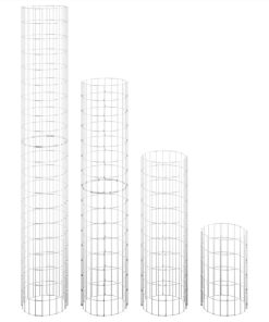 Circular Gabion Raised Beds 4 Pcs Ø30x50/100/150/200 Cm -Room Circular Gabion Raised Beds 4 pcs 30x50 100 150 200 cm 512212 2