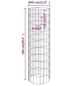 Circular Gabion Raised Beds 4 Pcs Ø30x50/100/150/200 Cm -Room Circular Gabion Raised Beds 4 pcs 30x50 100 150 200 cm 512212 5