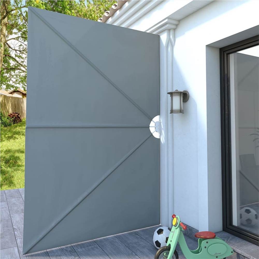 Collapsible Terrace Side Awning Grey 300x200 cm Collapsible Terrace Side Awning Grey 300x200 Cm -Room Collapsible Terrace Side Awning Grey 300x200 cm 445882 2