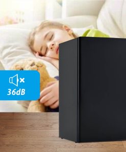 Mini Fridge With Refrigerator, Freezer And Reversible Door, 5 Settings Temperature Adjustable, For Kitchen, Bedroom, Dorm, Apartment, Bar, Office, RV - Black -Room Compact refrigerator with freezer Energy Star 3 2 Cu ft Mini Fridge with Reversible Door 5 Settings Temperature Adjustable for Kitchen Bedroom Dorm Apartment Bar Office RV 461263 1