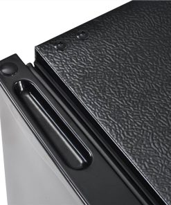 Mini Fridge With Refrigerator, Freezer And Reversible Door, 5 Settings Temperature Adjustable, For Kitchen, Bedroom, Dorm, Apartment, Bar, Office, RV - Black -Room Compact refrigerator with freezer Energy Star 3 2 Cu ft Mini Fridge with Reversible Door 5 Settings Temperature Adjustable for Kitchen Bedroom Dorm Apartment Bar Office RV 461263 3