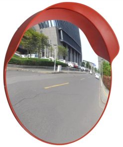 Convex Traffic Mirror PC Plastic Orange 60 Cm Outdoor