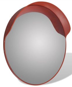 Convex Traffic Mirror PC Plastic Orange 60 Cm Outdoor -Room Convex Traffic Mirror PC Plastic Orange 60 cm Outdoor 451743 2