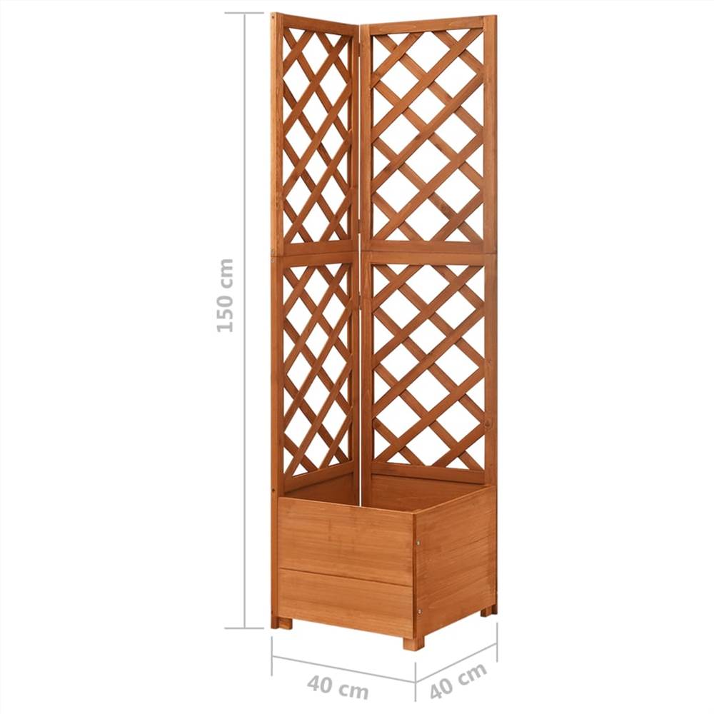 Corner Trellis Planter 40x40x150 cm Solid Fir Wood Corner Trellis Planter 40x40x150 Cm Solid Fir Wood -Room Corner Trellis Planter 40x40x150 cm Solid Fir Wood 486509 5