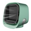 Desktop Mini Air Cooler, 3 Levels Speed, Home Air Conditioner Fan, Portable Cooling Fan, Low Noise, Night Light - Green 2 Desktop Mini Air Cooler, 3 Levels Speed, Home Air Conditioner Fan, Portable Cooling Fan, Low Noise, Night Light - Green -Room Desktop Mini Air Cooler Home Air Conditioner Fan Green 510815 0