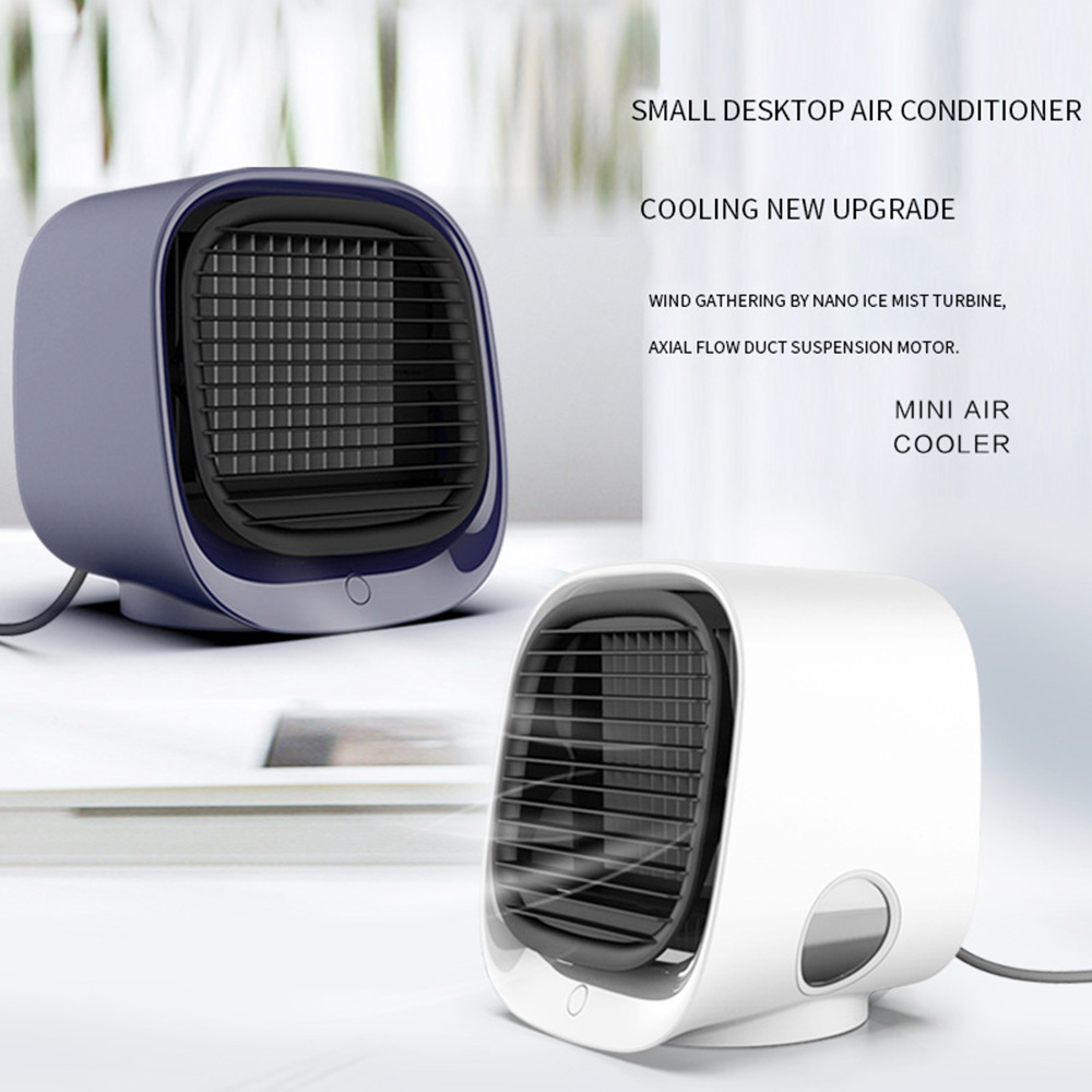 Desktop Mini Air Cooler, 3 Levels Speed, Home Air Conditioner Fan, Portable Cooling Fan, Low Noise, Night Light - Green Desktop Mini Air Cooler, 3 Levels Speed, Home Air Conditioner Fan, Portable Cooling Fan, Low Noise, Night Light - Green -Room Desktop Mini Air Cooler Home Air Conditioner Fan Green 510815 2