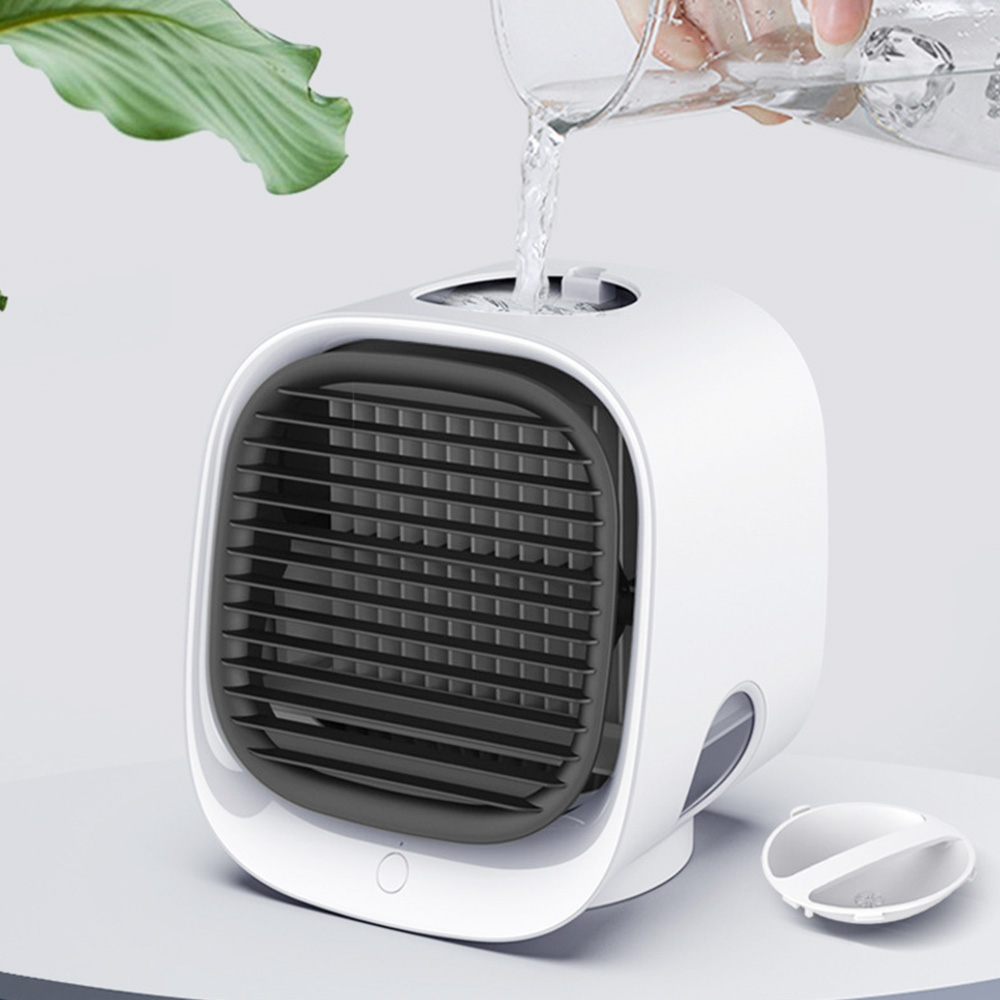 Desktop Mini Air Cooler, 3 Levels Speed, Home Air Conditioner Fan, Portable Cooling Fan, Low Noise, Night Light - Green Desktop Mini Air Cooler, 3 Levels Speed, Home Air Conditioner Fan, Portable Cooling Fan, Low Noise, Night Light - Green -Room Desktop Mini Air Cooler Home Air Conditioner Fan Green 510815 3