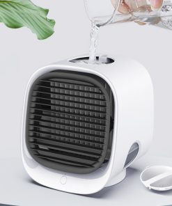 Desktop Mini Air Cooler, 3 Levels Speed, Home Air Conditioner Fan, Portable Cooling Fan, Low Noise, Night Light - Pink -Room Desktop Mini Air Cooler Home Air Conditioner Fan Pink 510814 3