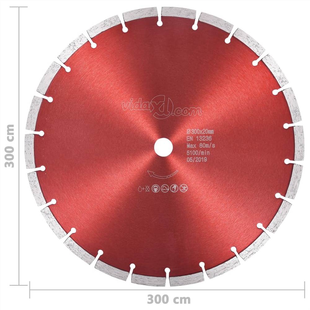 Diamond Cutting Disc Steel 300 mm Diamond Cutting Disc Steel 300 Mm -Room Diamond Cutting Disc Steel 300 mm 440304 3