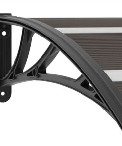 Door Canopy Black 200x80 Cm PC -Room Door Canopy Black 200x80 cm PC 489325 3