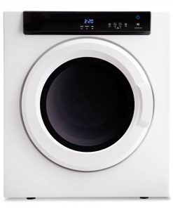 Portable Electric Clothes Dryer, With Touch Screen Panel And Stainless Steel Tub, For Apartments, Dormitory, And RVs - White