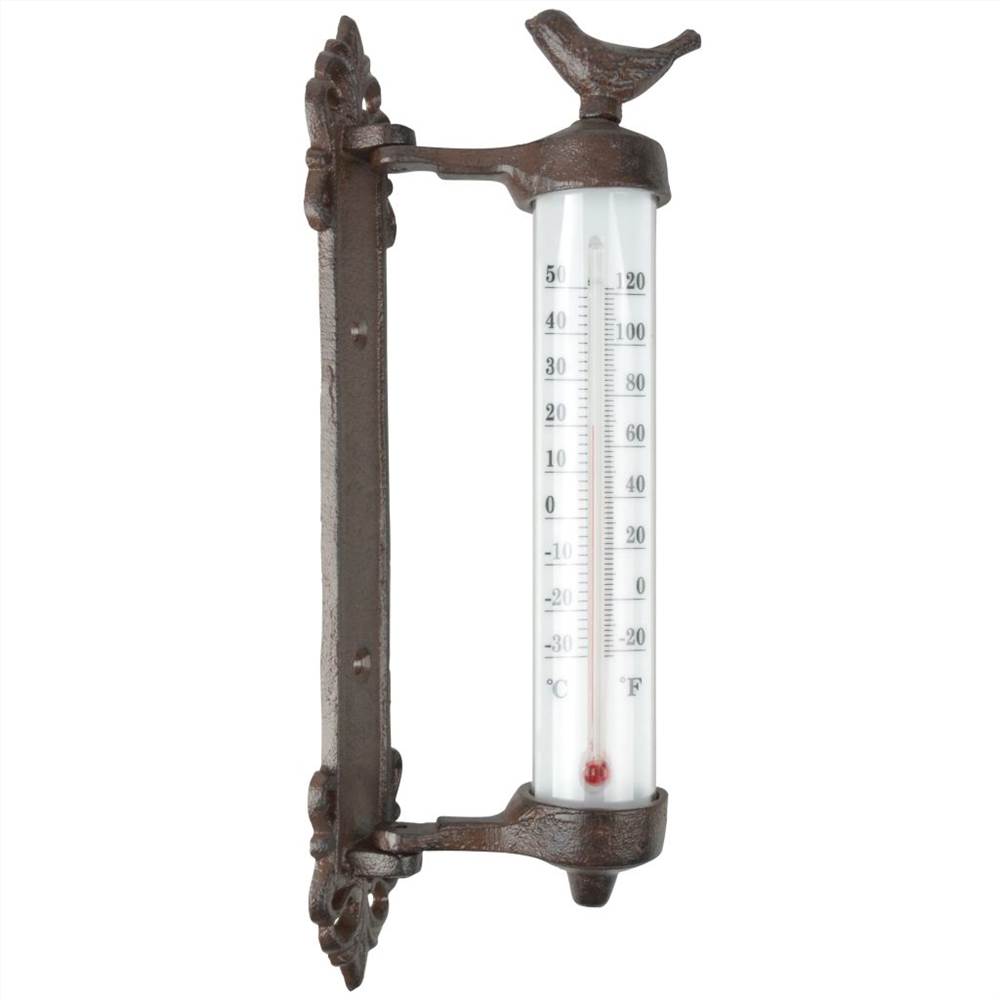 Esschert Design Wall Thermometer Brown Cast Iron BR20 Esschert Design Wall Thermometer Brown Cast Iron BR20 -Room Esschert Design Wall Thermometer Brown Cast Iron BR20 439748 0