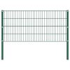 Fence Panel With Posts Iron 1.7x0.8 M Green 2 Fence Panel With Posts Iron 1.7x0.8 M Green -Room Fence Panel with Posts Iron 1 7x0 8 m Green 448373 0