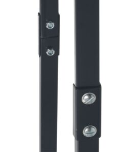 Firewood Rack Black 100x25x100 Cm Steel -Room Firewood Rack Black 100x25x100 cm Steel 429223 5