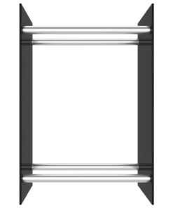 Firewood Rack Black 40x35x60 Cm Glass -Room Firewood Rack Black 40x35x60 cm Glass 436410 2