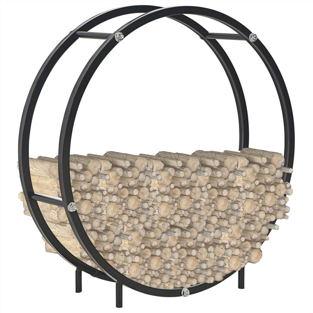Firewood Rack Black 70x20x70 cm Steel Firewood Rack Black 70x20x70 Cm Steel -Room Firewood Rack Black 70x20x70 cm Steel 445924 1