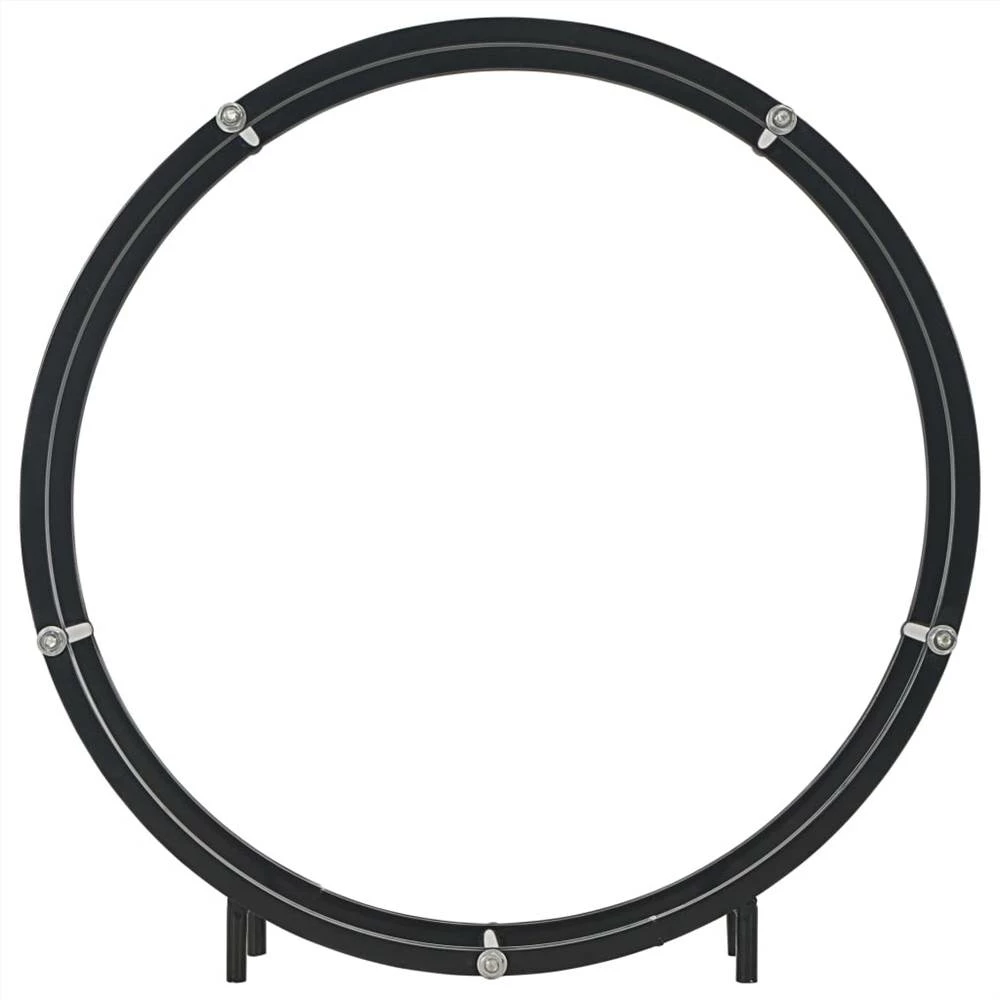 Firewood Rack Black 70x20x70 Cm Steel - Image 3