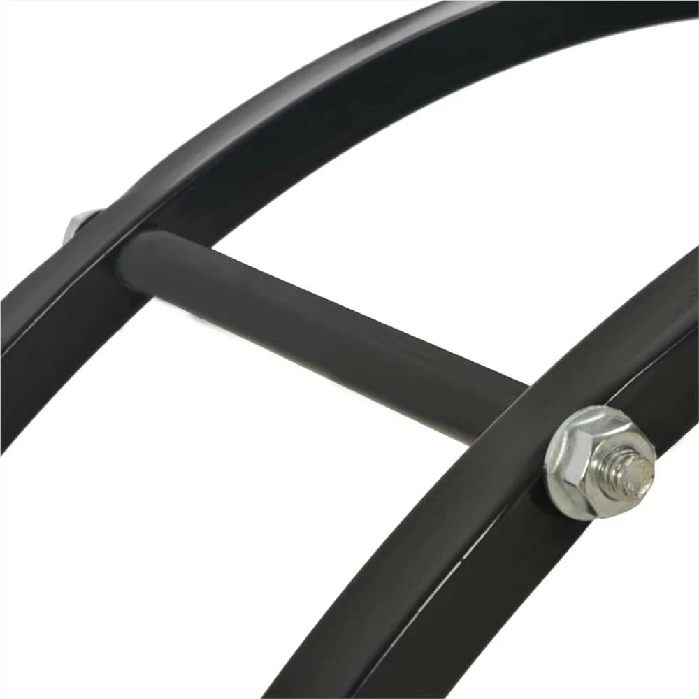 Firewood Rack Black 70x20x70 Cm Steel - Image 5