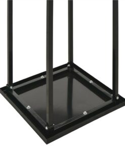 Firewood Rack With Base Black 37x37x113 Cm Steel 6 Firewood Rack With Base Black 37x37x113 Cm Steel -Room Firewood Rack with Base Black 37x37x113 cm Steel 438914 4