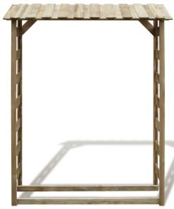 Firewood Storage Shed 150x44x176 Cm Impregnated Pinewood 3 Firewood Storage Shed 150x44x176 Cm Impregnated Pinewood -Room Firewood Storage Shed 150x44x176 cm Impregnated Pinewood 450625 1