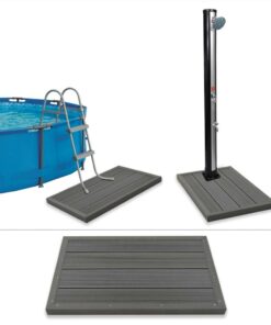 Floor Element For Solar Shower Pool Ladder WPC