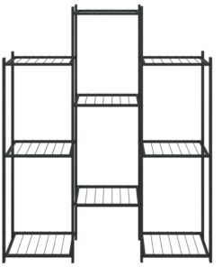 Flower Stand 83x25x100 Cm Black Iron -Room Flower Stand 83x25x100 cm Black Iron 515323 2