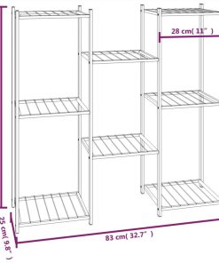 Flower Stand 83x25x80 Cm Black Iron -Room Flower Stand 83x25x80 cm Black Iron 515321 5
