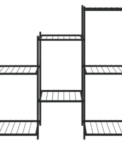 Flower Stand 83x25x80 Cm Black Iron -Room Flower Stand 83x25x80 cm Black Iron 516693 2