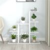 Flower Stand 94.5x25x88 Cm White Metal -Room Flower Stand 94 5x25x88 cm White Metal 483177 0